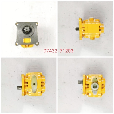 07432-71203 Komatsu hydraulische tandwielpomp GD605A GD655A WA100 WA100SS WA100SSS WA120 WA120L WR11 WR11SS
