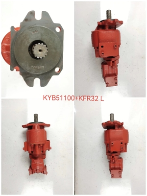 KYB51100+KFR32L Komatsu Hydraulische tandwielpomp GD605A GD655A WA100 WA100SS