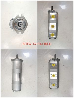 Hoogwaardige hydraulische tandwielpomp KHP4-14+14+10CD met 11 kW vermogen 1060lpm doorstroming en 160kPa-250kPa druk Landbouwmachines Hydraulische onderdelen