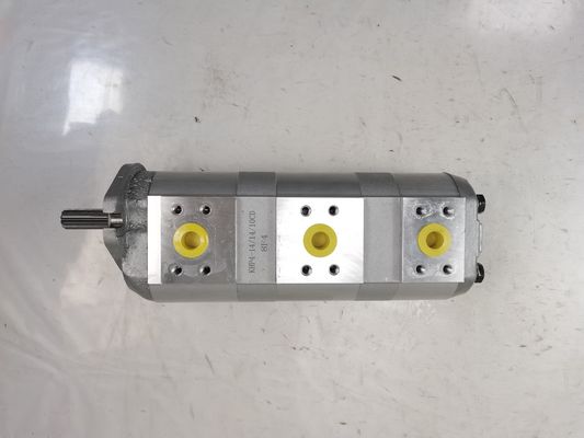 Hoogwaardige hydraulische tandwielpomp KHP4-14+14+10CD met 11 kW vermogen 1060lpm doorstroming en 160kPa-250kPa druk Landbouwmachines Hydraulische onderdelen