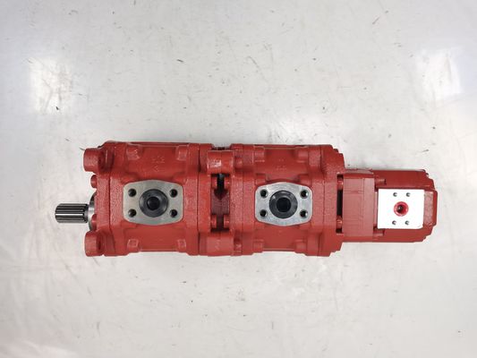 Roestvrij staal KYB-versnellingspomp KYB51100-KRP4 27+17-4 ((1) Middelgrote hoge druk hydraulische versnellingspomp voor Kawasaki-bouwmachines