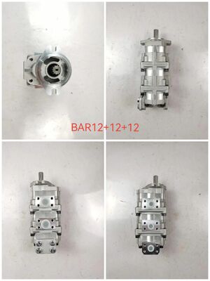 Hydraulische tandwielpomp BAR12+12+12 Hoge kwaliteit voor Komatsur Fabriek van bouwmachines Voorraden Hydraulische onderdelen