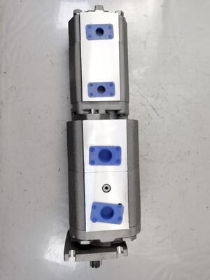 4 Stage Hydraulische tandwielpomp 80+80+40+8 Hoogwaardige ijzer- en aluminiumlegeringsmaterialen Verscheidenheid voor bouwmachines Fabrieksvoorraad Hydraulische onderdelen