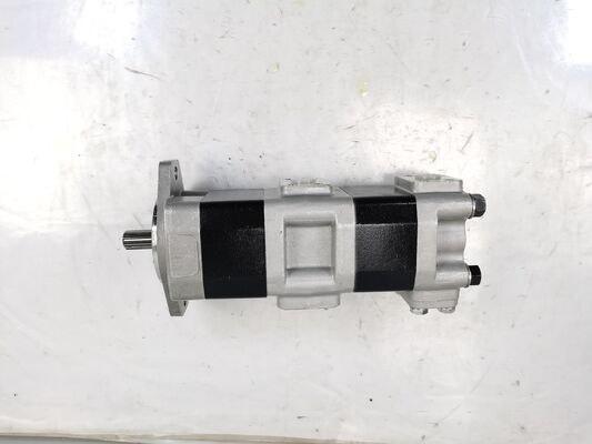 3 Stage Hydraulische tandwielpomp234-60-72100 Hoogwaardige ijzer- en aluminiumlegeringsmaterialen Verscheidenheid voor bouwmachines Fabrieksvoorziening Hydraulische onderdelen