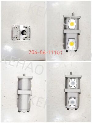 Hydraulische tandwielpompen tandwielpompen voor zware machines stuur- en aandrijflijnen oliepompen onderdeel nr. 704-56-11101 Aluminiumlegering