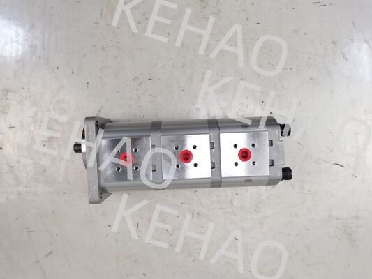 3-traps hydraulische tandwielpomp 307012-8160 (14+14+14) Hoge kwaliteit IJzer en aluminium legering materialen Bereik voor Bouwmachines Fabriekslevering Hydraulische reserveonderdelen