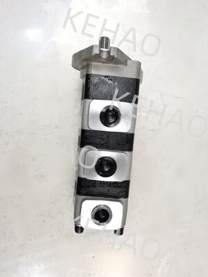 Hoogwaardige hydraulische tandwielpomp CBKSL2-G25+G16+G16-A1T11Φ13L Roestvrij staal OEM aanpasbare tandwielpomp 1 jaar garantie