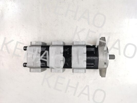 Hoogwaardige hydraulische tandwielpomp CBKSL2-G25+G16+G16-A1T11Φ13L Roestvrij staal OEM aanpasbare tandwielpomp 1 jaar garantie