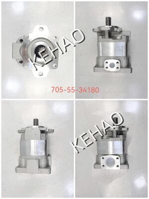 Aanpassen SAL3- 100+50+36+(1)25 Hydraulische tandwielpomp 705-55-34180 IJzer- en aluminiumlegeringsmaterialen Bereik voor WA350/WA380-3C Machinery Hydraulische onderdelen