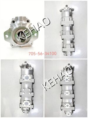 705-56-34100 Hydraulic Gear Pump SAR 80+63+50+12 High Quality One-Year Warranty Triple Pump Used in WA420-1C/542 Komatsu Equipment