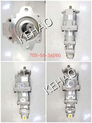 IJzer- en aluminiumlegeringsmaterialen SAR56+32+SB12+(U)12 Hydraulische tandwielpomp 705-56-36090 Bereik voor bouwmachines Hydraulische vervanging
