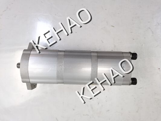 Factory Supply Hydraulic Gear Pump KRP4-13.2+13.2+11.2CC-10T-R Iron and Aluminum alloy materials Oil Transfer Pump OEM ODM with One Year Warranty