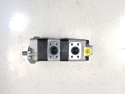 Kawasaki hydraulische tandwielpomp CBKSL-F27+F20+F9.5-AT12ΦL/STYB27+20+9.5L419-13T Ijzer Aluminium materialen Tandwielpomp met 150bar-250bar dubbele pomp