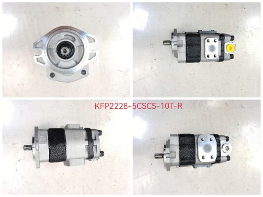 Komatsu Tandwielpomp KFP2228-5CSCS/KFP2228-5ASCS Hydraulische Pomp Gietijzer Aluminiumlegering Materialen Hogedrukpomp Hydraulische Onderdelen Fabriek Levering