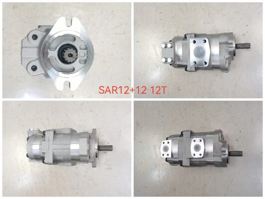 Aanpasbare Komatsu Hydraulische Pomp Gear Pomp SAR1/ SAR3/ SAL1/ SAL3 Serie SAR12+12 1+2 12T L Gietijzer Aluminium legeringsmaterialen