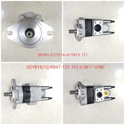 KEHAO Tandwielpomp Gietijzer en Aluminiumlegering Hydraulische Olie Overdrachtspomp SDYA1-F27+F16-A1TΦ voor Heftrucks Machine Reparatie Onderdelen Certificering OEM ODM