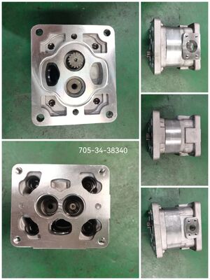 Aanpasbare KEHAO tandwielpomp 705-34-38340 Hydraulische Oliepomp Komatsu Machines Gietijzer en Aluminiumlegering ISO9001 gecertificeerde Fabriekslevering
