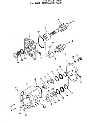 Hydraulische het Toestelpomp D50-16/17 van Gietijzerdekking 704-12-38100
