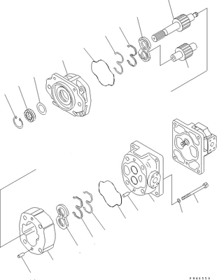 705-52-30390 het Toestelpomp SAR100+28 WA400 WA420 van KOMATSU