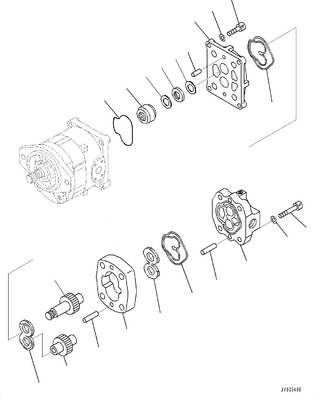 705-52-21250 de Assemblage SAR 63 van de toestelpomp + SBR 10 GD555 GD655 GD675